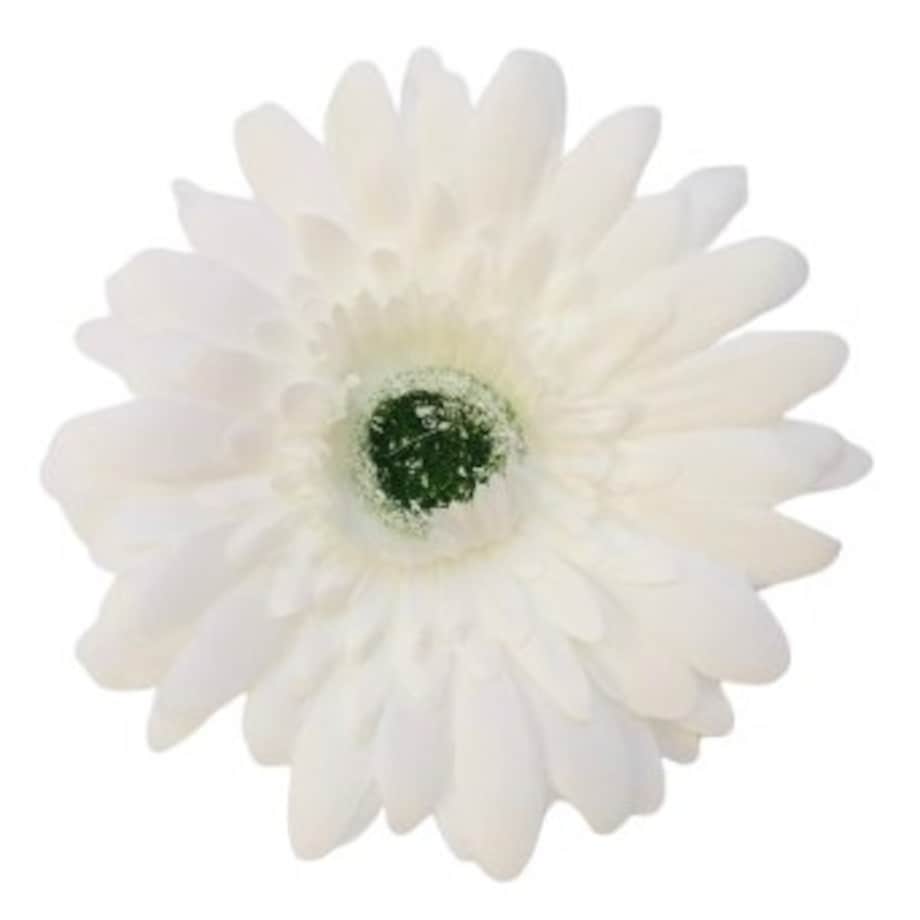 KWIAT SZTUCZNY 6 szt główka BIAŁY do stroika wiązanki kompozycji GERBERA