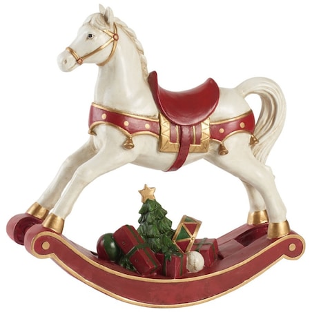 Figura Koń na biegunach Winter Collage Accessories, 32.8 x 10.8 x 32.5 cm, Villeroy & Boch
