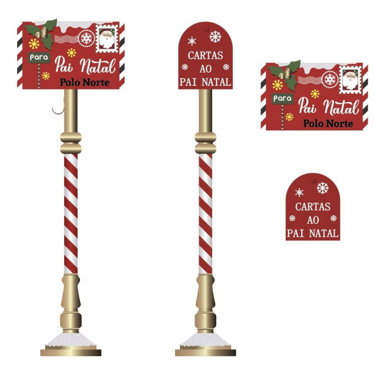 Skrzynka na listy do Świętego Mikołaja 100 cm