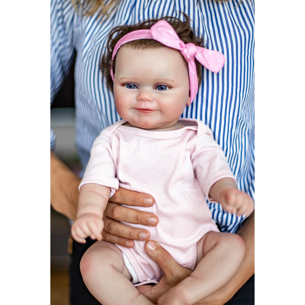 Lalka Winylowa Reborn Baby Dol JAK ŻYWA bobas PREZENT NA ŚWIĘTA DLA DZIECKA