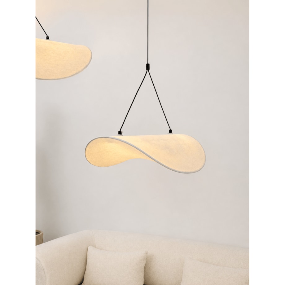 Lampa wisząca Hikari L biała Monnarita