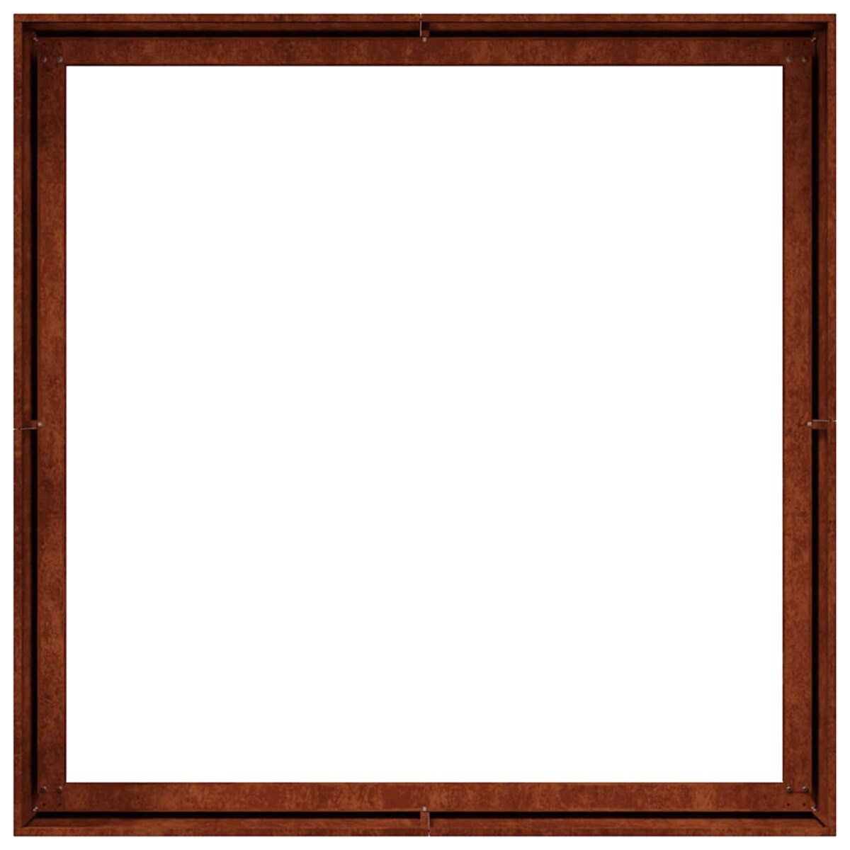 vidaXL Doniczka Rusty 100x100x40 cm Stal nierdzewna