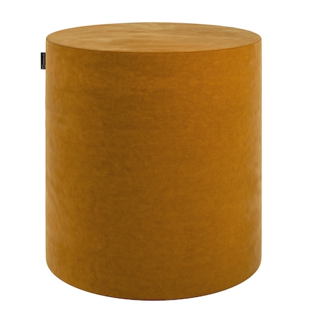 Puf Barrel, miodowy, ø40, wys. 40 cm, Velvet