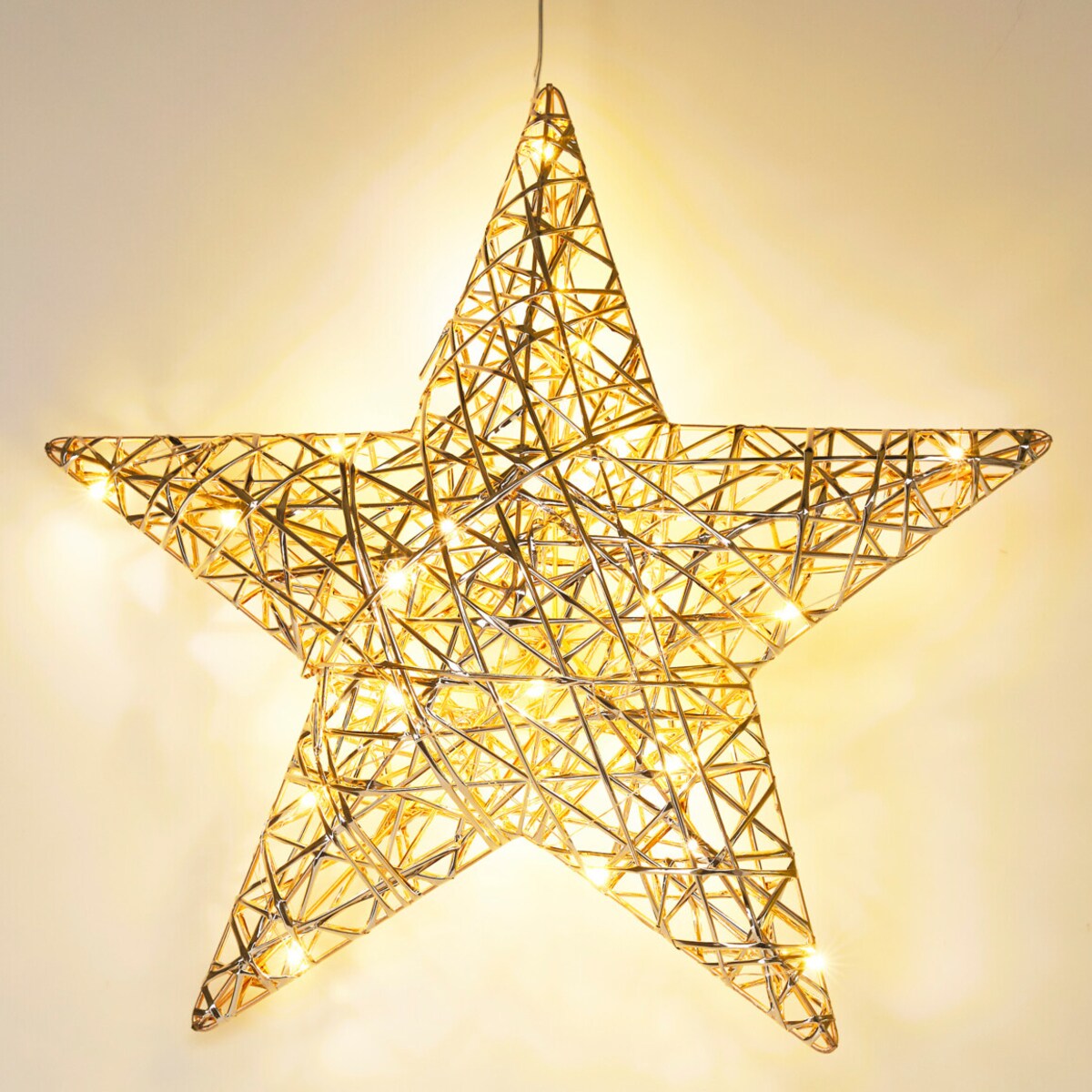 Dekoracja świąteczna, gwiazda z LED, 30 cm