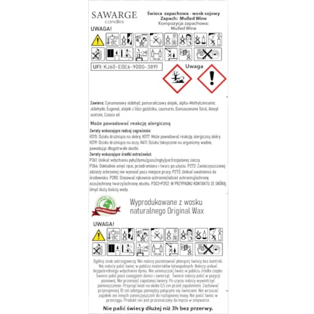 Świece sojowe zestaw na prezent 3 skrzaty świąteczne