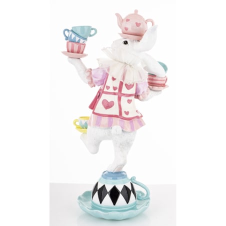 Dekoracja - królik na herbacianym czajniczku 41x22x15 cm CIRCUS-4