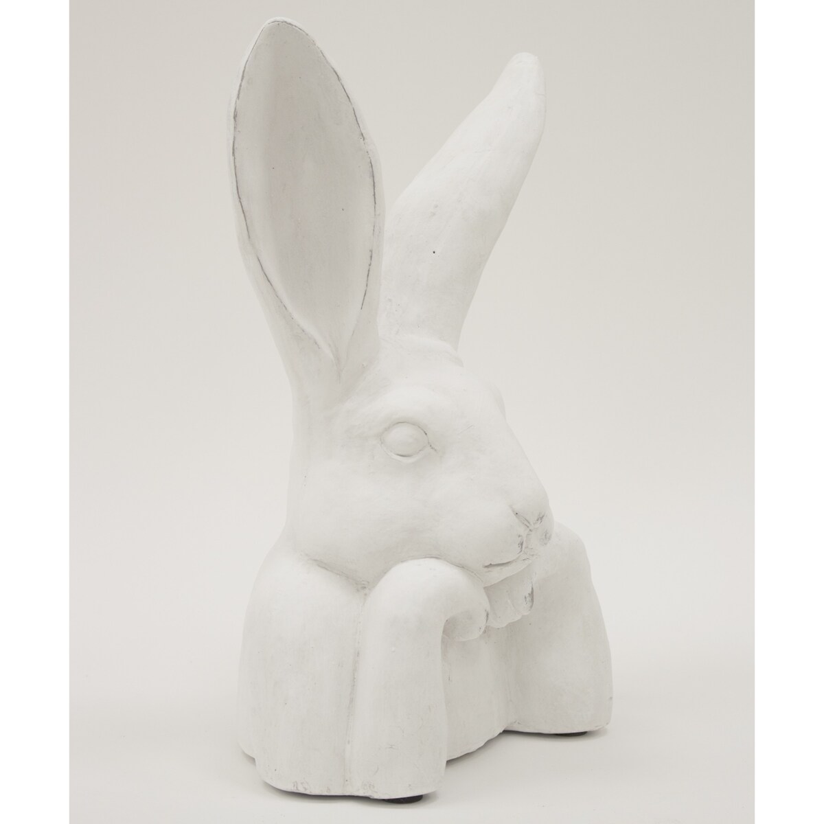 Figurka popiersie królika 37x21x17 cm TORACE-2 biały