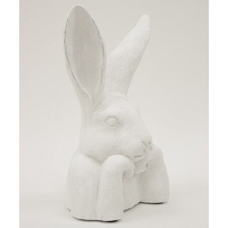 Figurka popiersie królika 37x21x17 cm TORACE-2 biały
