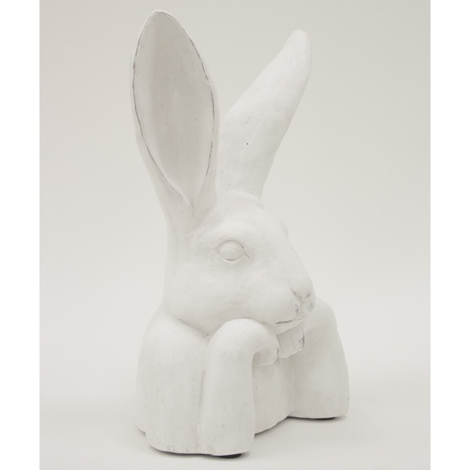 Figurka popiersie królika 37x21x17 cm TORACE-2 biały