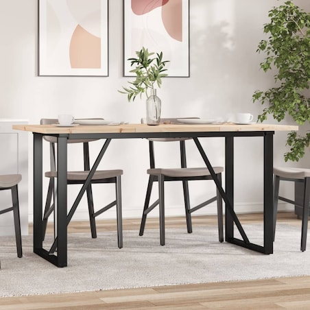 vidaXL Stół jadalniany z czworokątnymi nogami, 140x80x75,5 cm