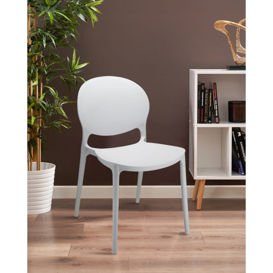 4 X Krzesło Do Jadalni Kuchni Stołu Zestaw Komplet Justin Białe