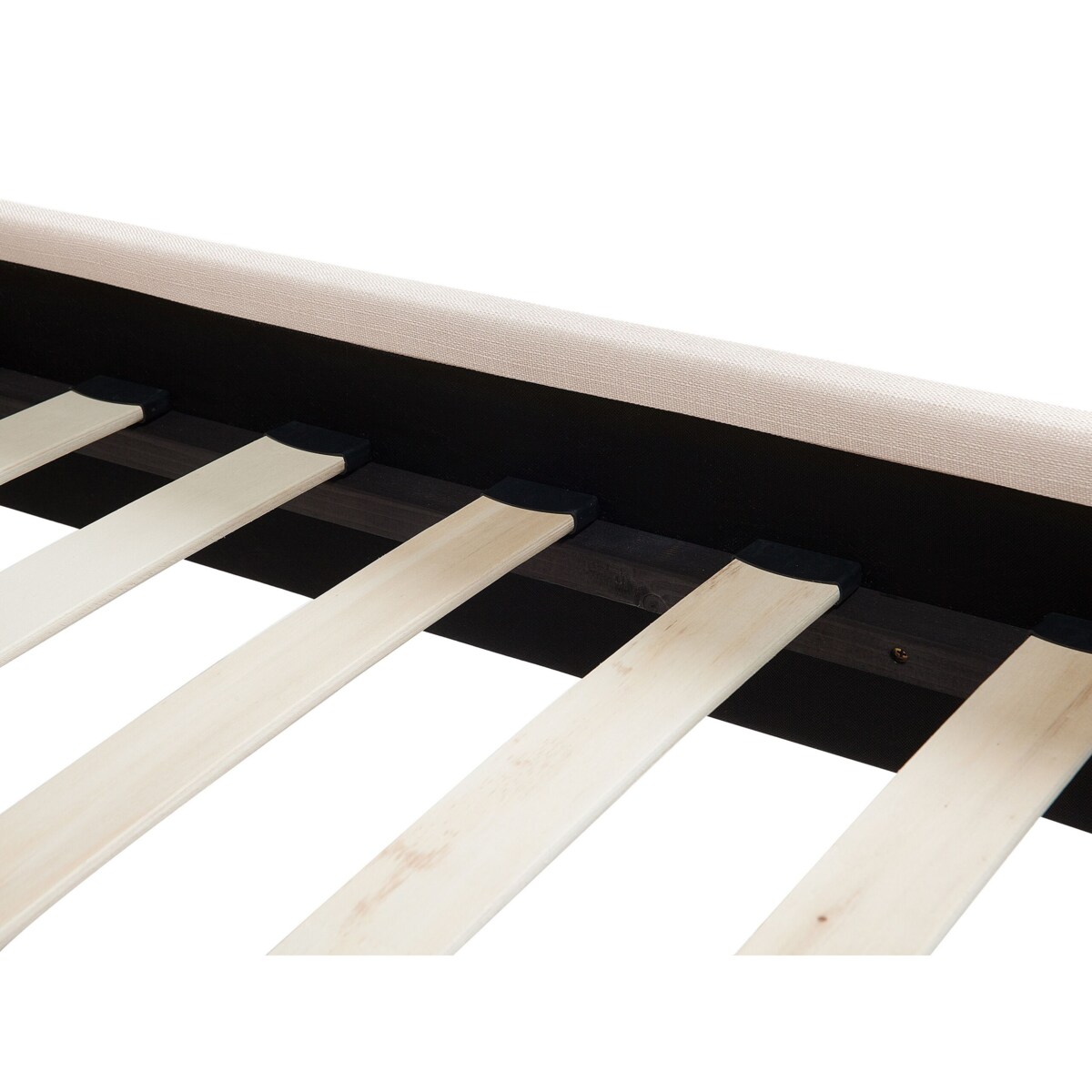 Łóżko tapicerowane 180 x 200 cm beżowe REIMS