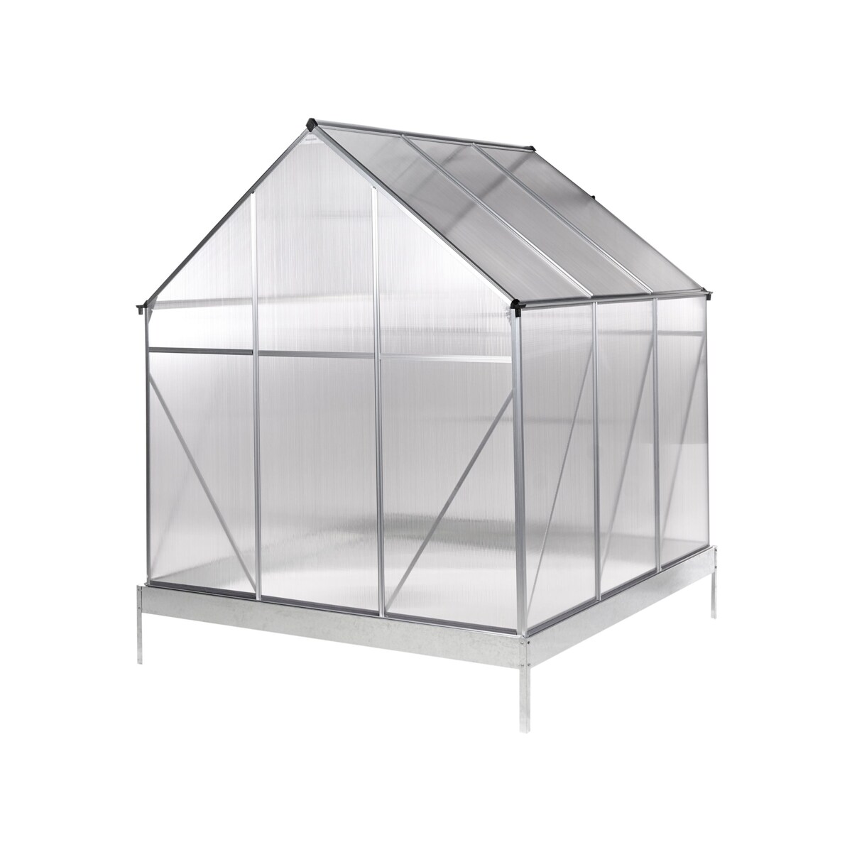 Szklarnia ogrodowa APULIA Srebrny 190 cm