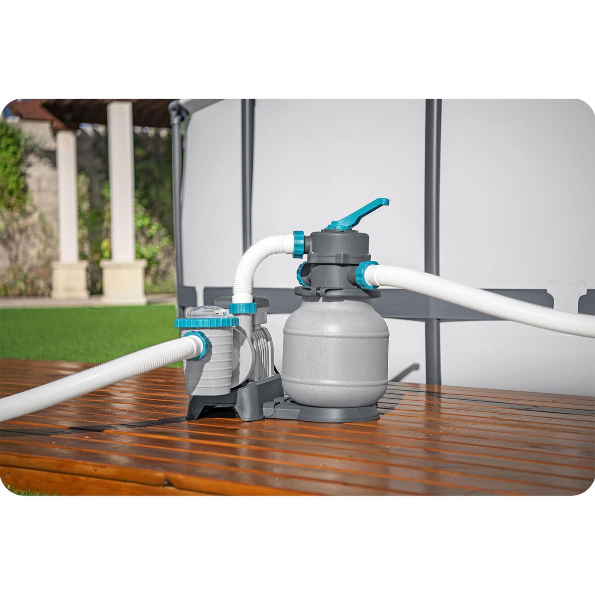 Pompa piaskowa do basenu 6056 l/h + tabletki multifunkcyjne chemia Bestway