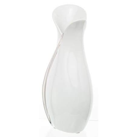 Wazon ceramiczny 30x12,5x15 cm BELO srebrno-biały