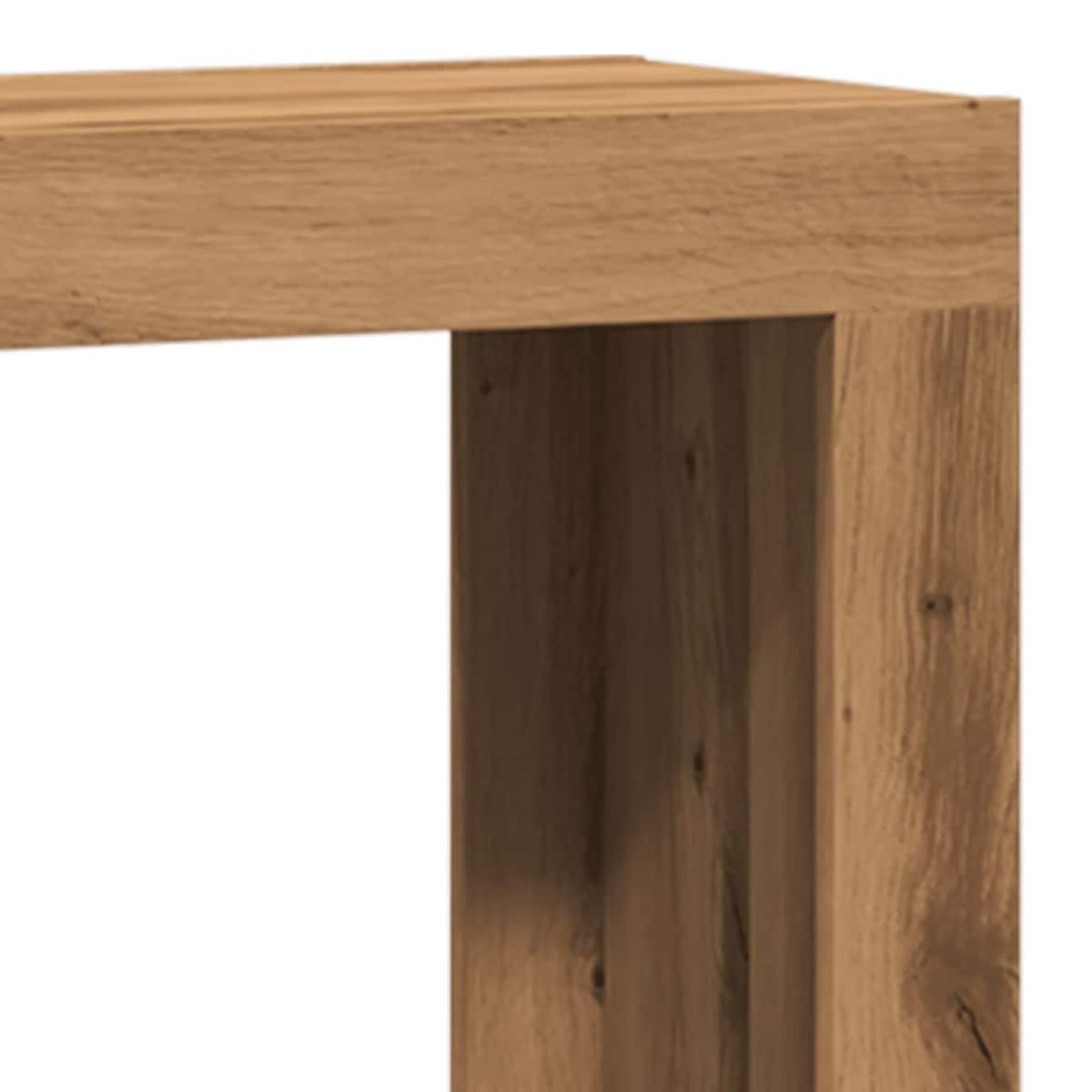 vidaXL Stoliki kawowe, wsuwane jeden po drugi, 3 szt., dąb artisan