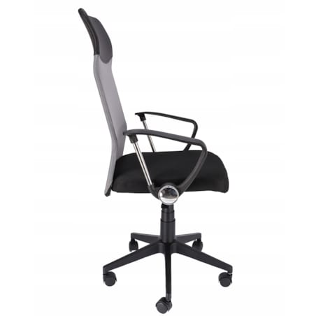 Fotel Krzesło Do Biurka Biura Zoom Ekoskóra Szara