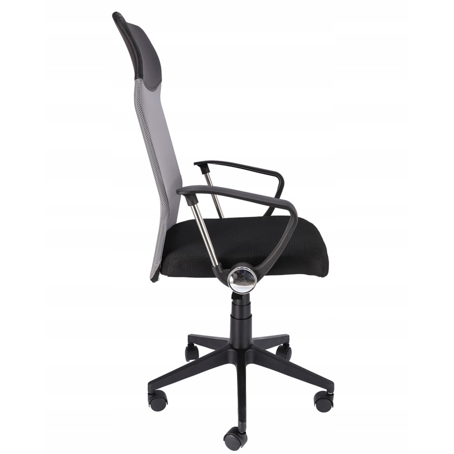 Fotel Krzesło Do Biurka Biura Zoom Ekoskóra Szara