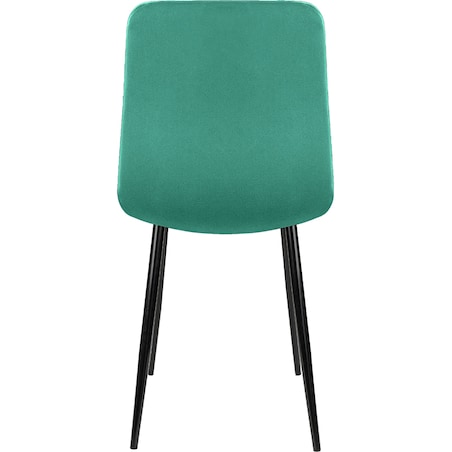 Krzesło tapicerowane do salonu jadalni klasyczne welurowe zielone