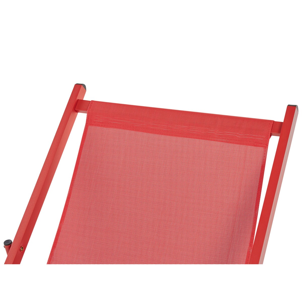 Leżak ogrodowy czerwony LOCRI II