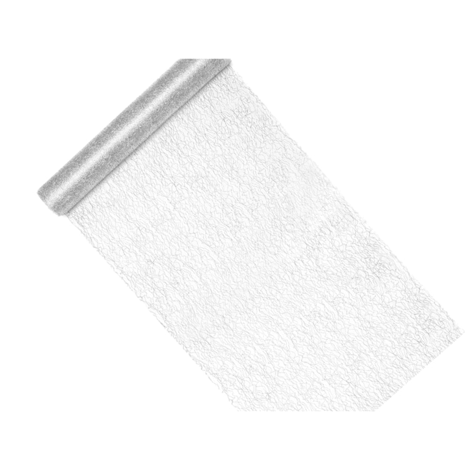 Siatka dekoracyjna - Fibra, srebrny, 0,36x9m