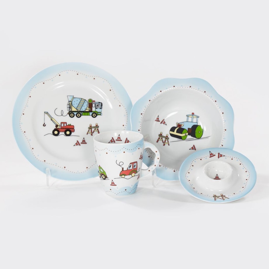 Zestaw dziecięcy dla 1 osoby 4 el. Samochody G475