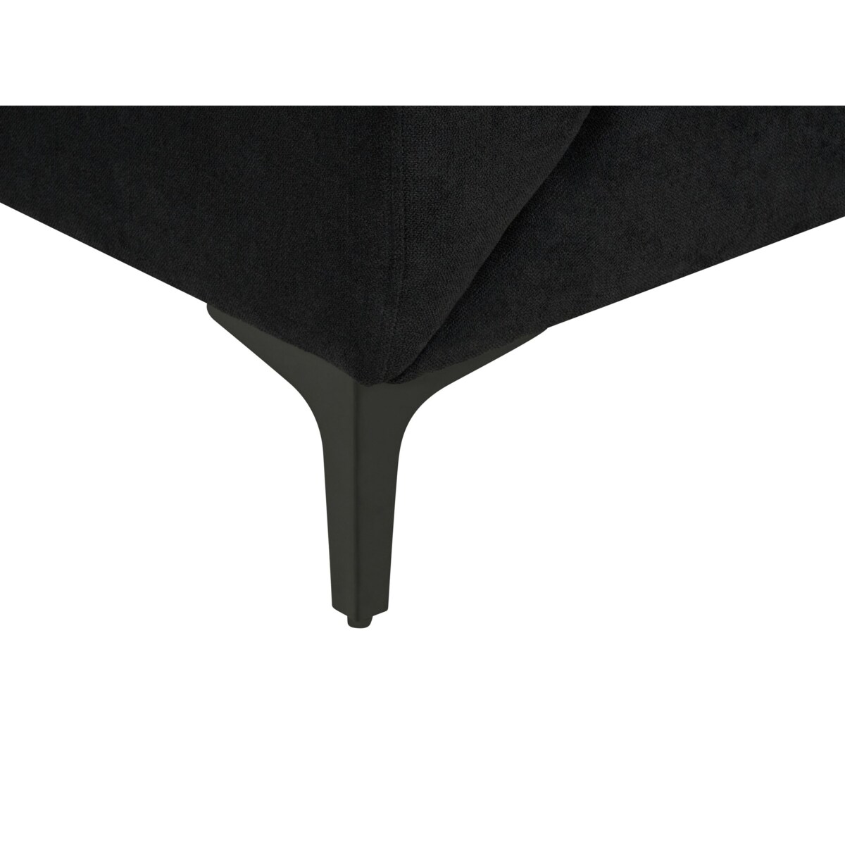 Sofa 3-osobowa czarna FENES