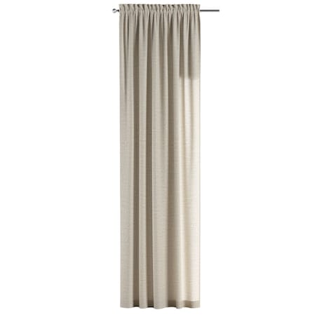 Zasłona na kanale z grzywką 1 szt. 130x245 naturalny len