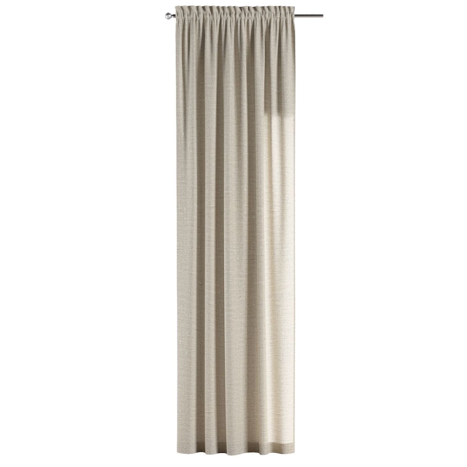 Zasłona na kanale z grzywką 1 szt. 130x245 naturalny len