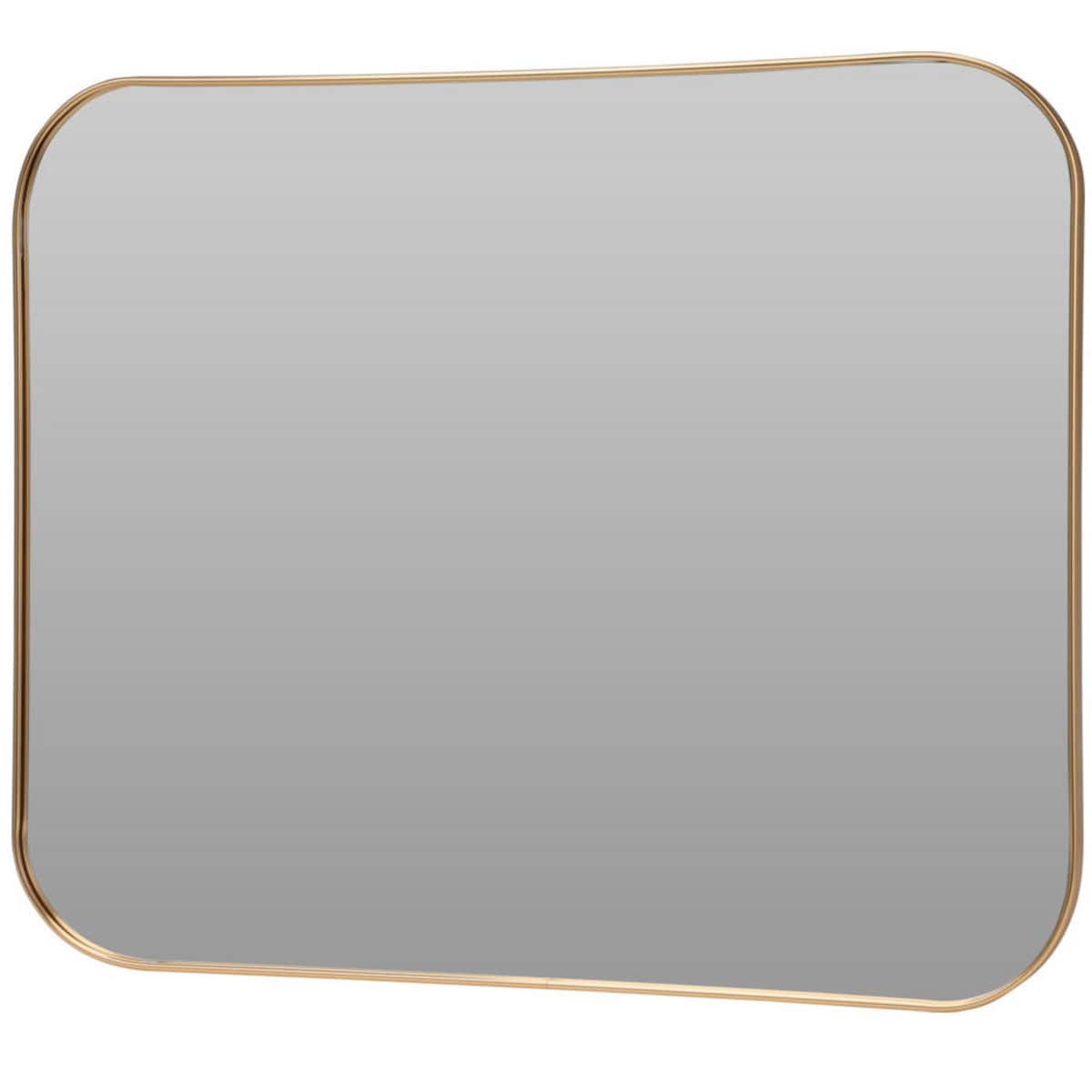 Lustro prostokątne w złotej ramie, 55 x 45 cm