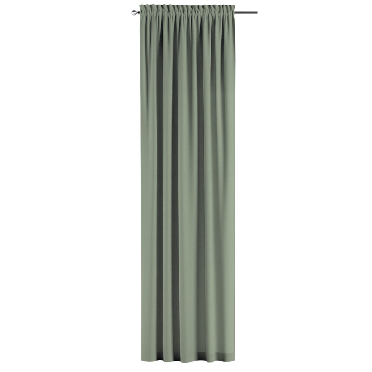 Zasłona na kanale z grzywką 1 szt. 130x245 szałwiowy