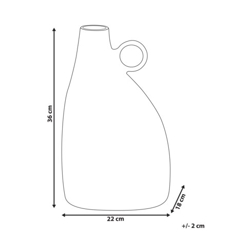 Aluminium Wazon dekoracyjny 36 Czarny NARBADA