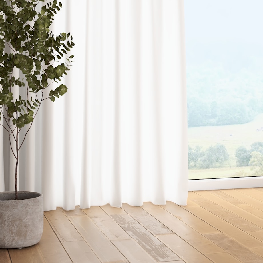 Zasłona na taśmie marszczącej 1 szt. 130x245 biały z połyskiem