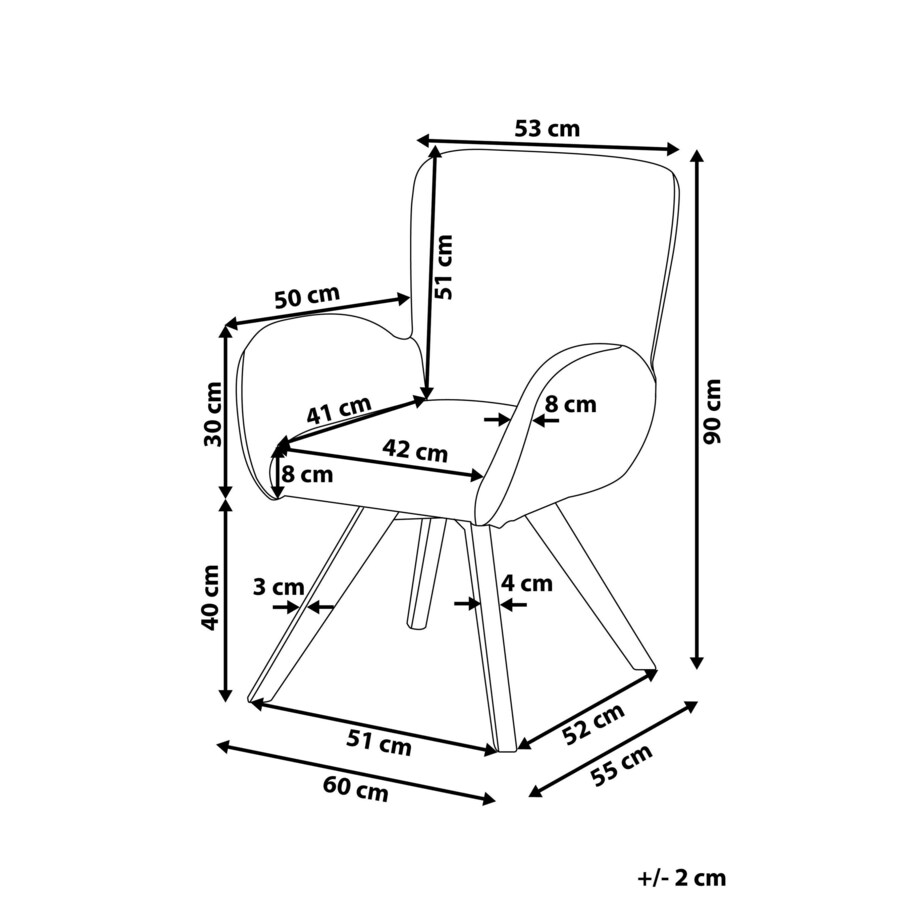 Fotel Boucle Biały BJARN
