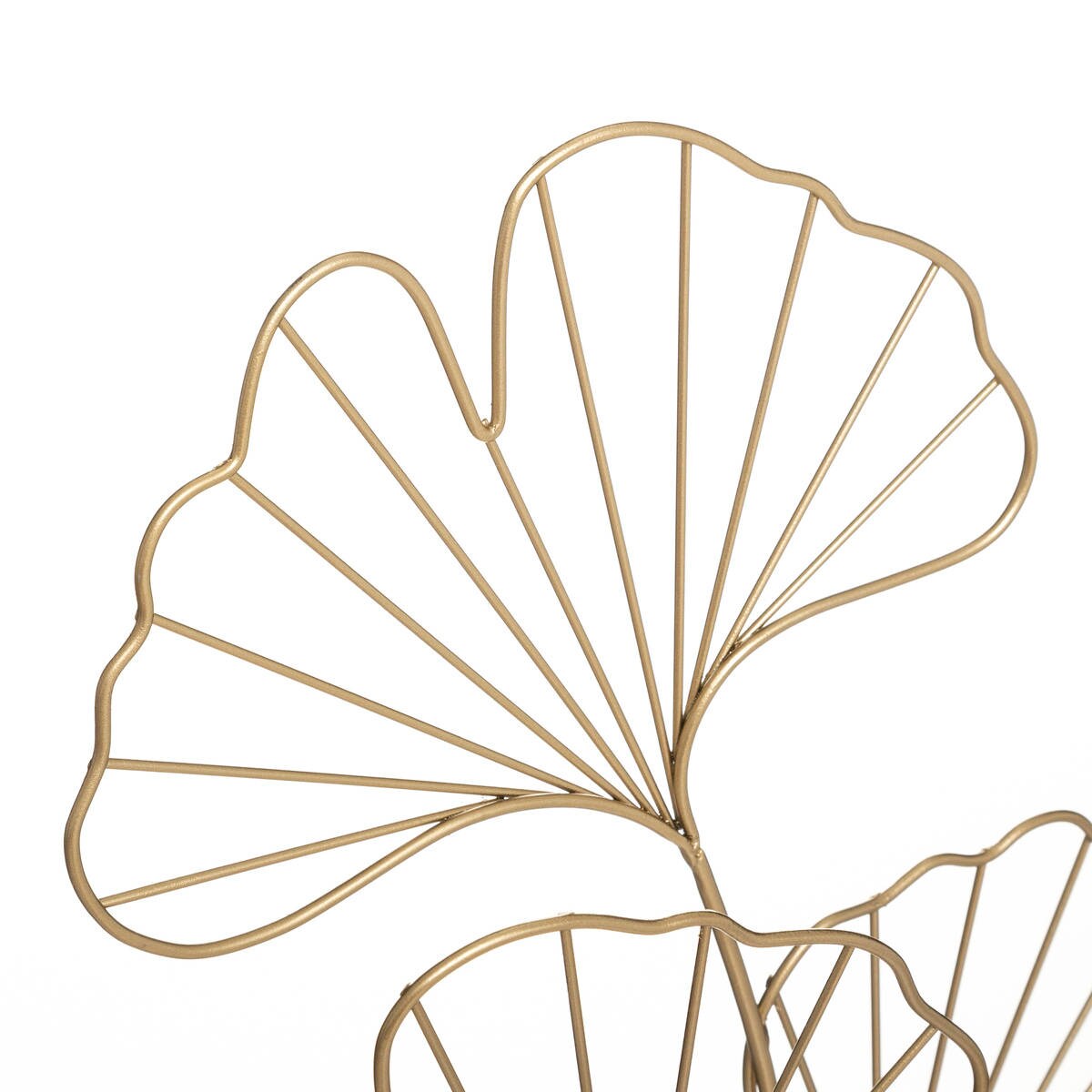 Dekoracja metalowa GINKO, 57 cm, liście miłorzębu