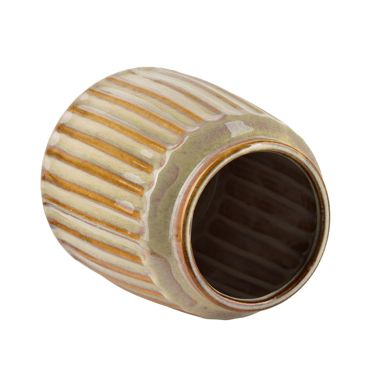 ARINA BEIGE Wazon Osłonka 11x15.5x18cm