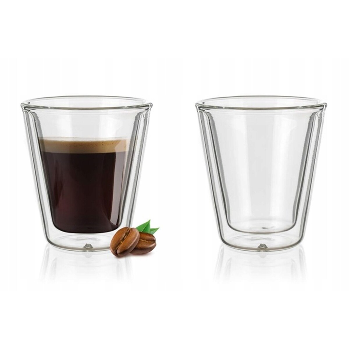 SZKLANKI TERMICZNE bez ucha podwójna ścianka 70 ml espresso MAŁA KAWA 2szt