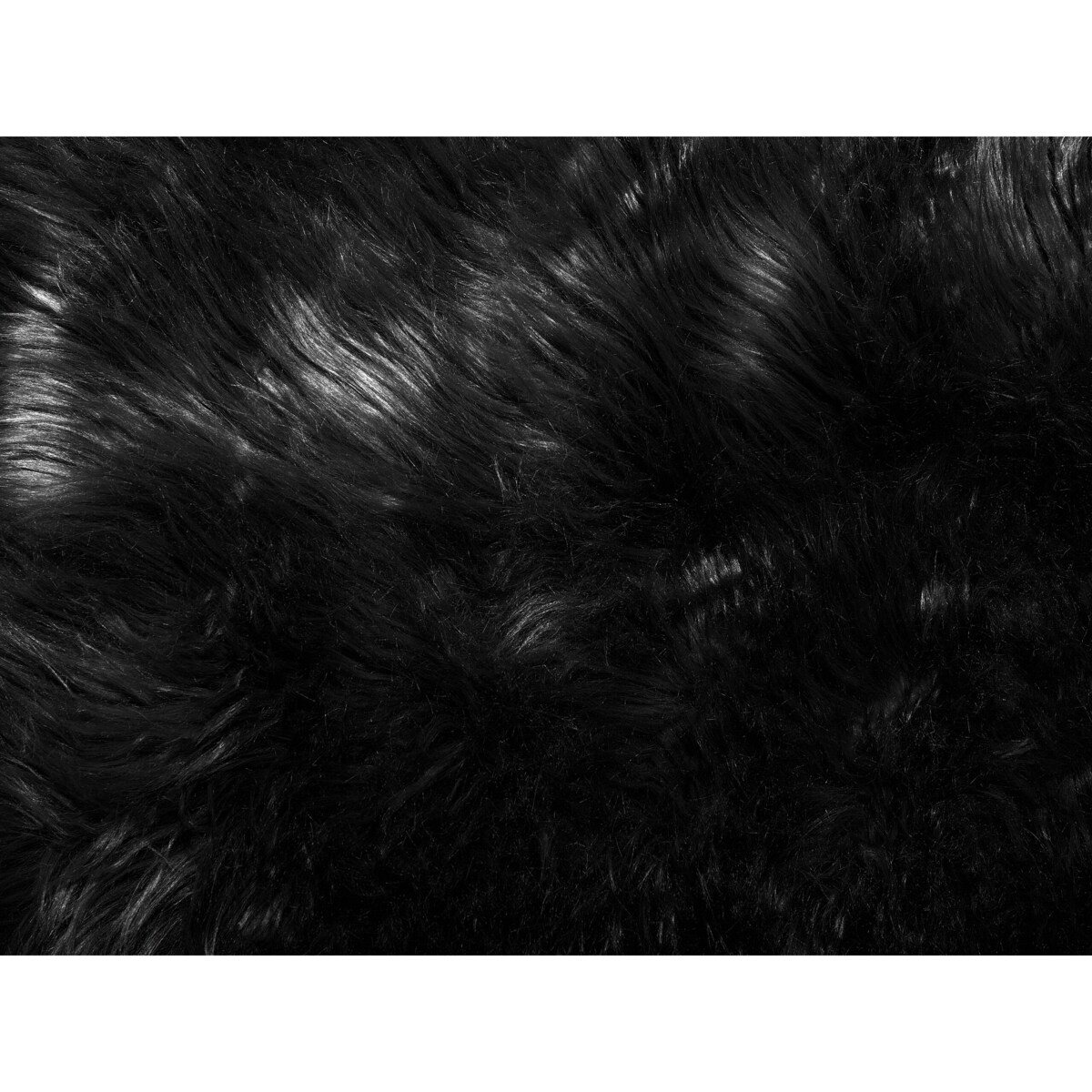 Sztuczna skóra owcza czarna MUNGO