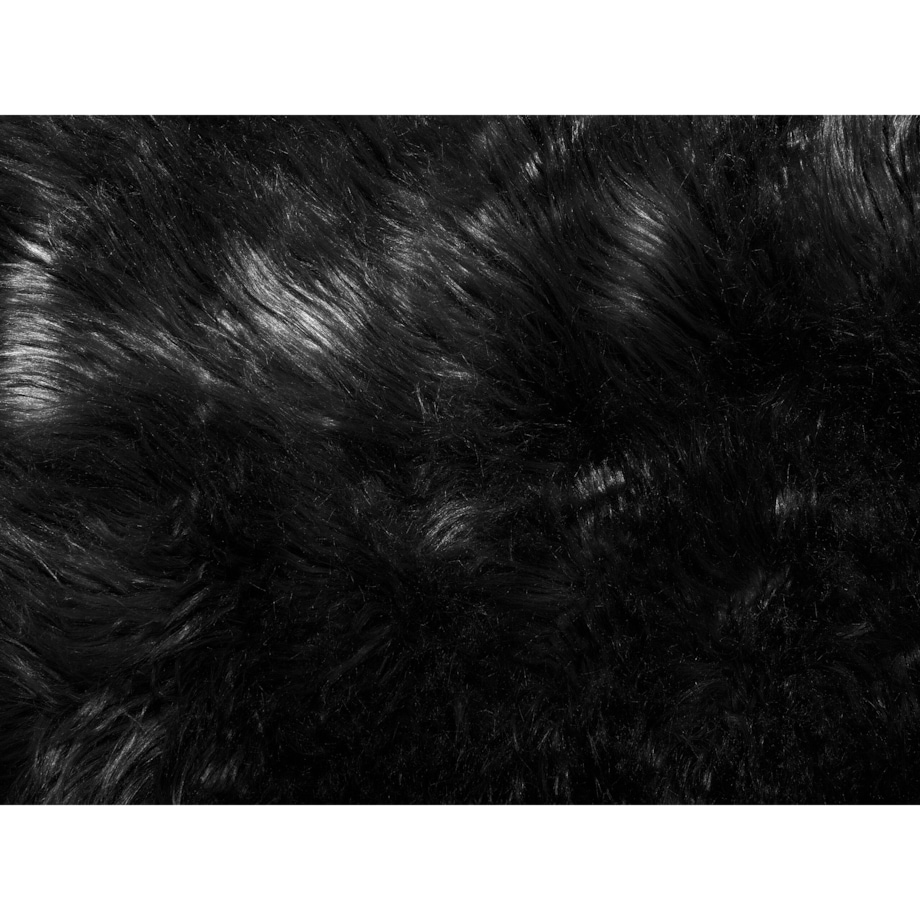 Sztuczna skóra owcza czarna MUNGO