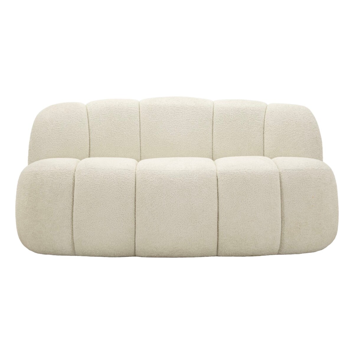 Sofa Ball, kolor biały, poliester i sklejka, 145 x 80 x 69 cm, do salonu, Mauro Ferretti