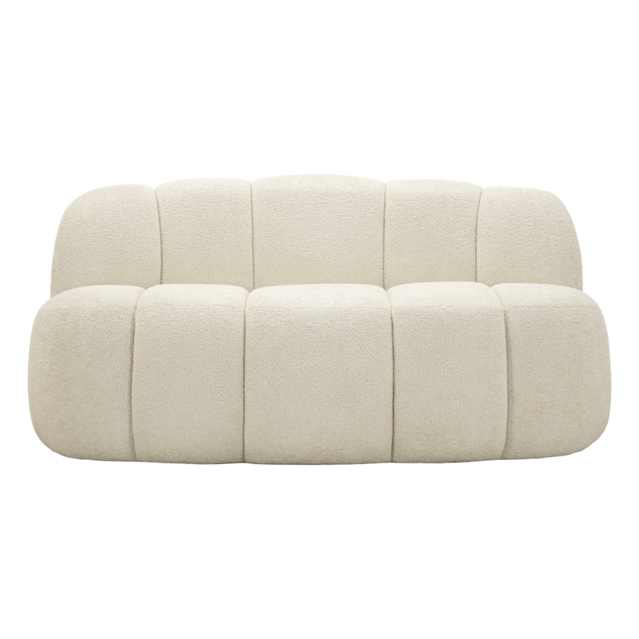 Sofa Ball, kolor biały, poliester i sklejka, 145 x 80 x 69 cm, do salonu, Mauro Ferretti