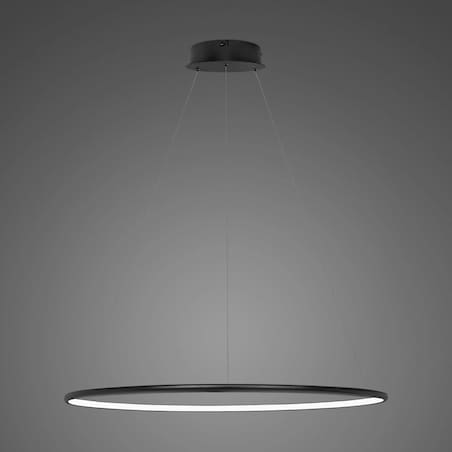 Lampa wisząca Ledowe Okręgi No.1 80cm 4k 43W czarna
