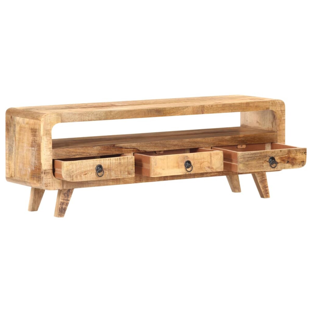 vidaXL Szafka pod telewizor, 117x30x41 cm, surowe drewno mango