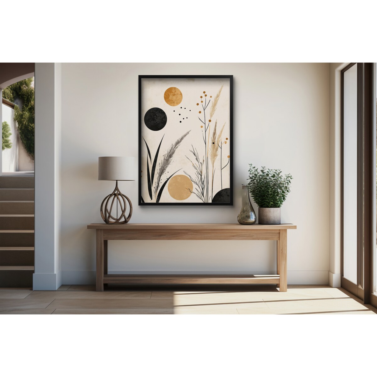 Plakat na ścianę Geometria Natura Obraz ścienny Nowoczesna Grafika Poster