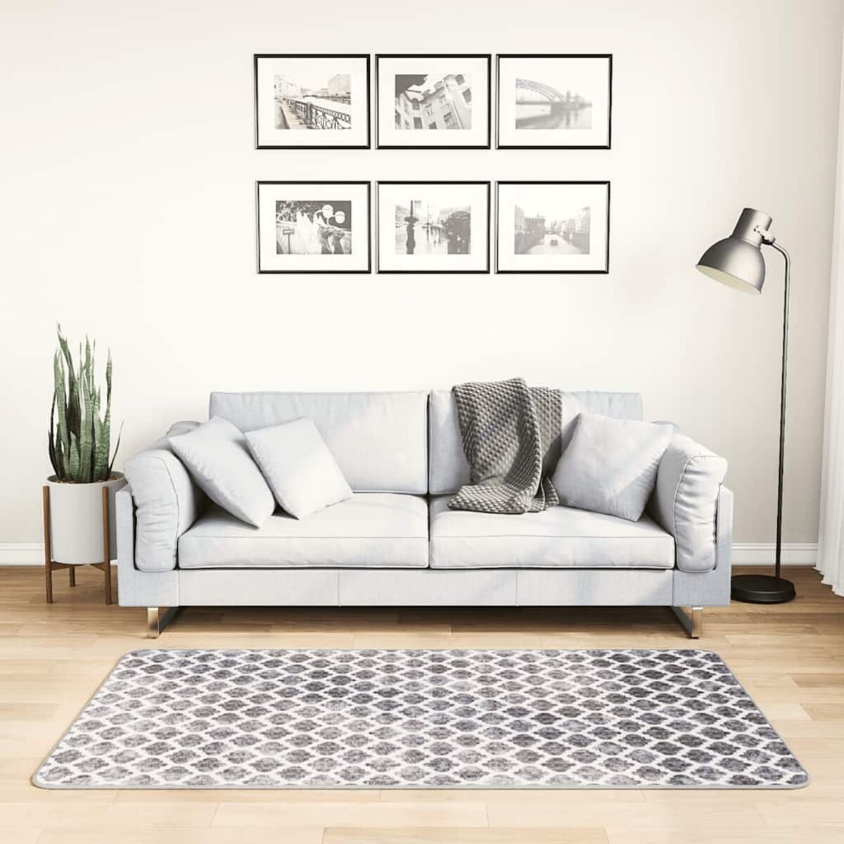 vidaXL Dywan z możliwością prania, 80x150 cm, kolorowy, antypoślizgowy