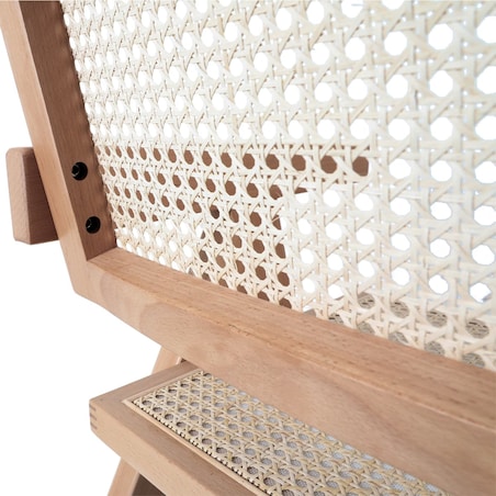 Krzesło BOHO MH-011CH-NN Step podłokietniki drewno rattanowe beżowe, Step Into Design