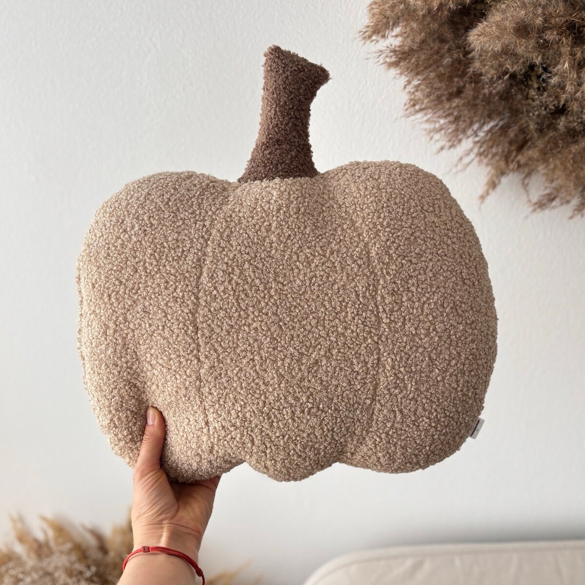 Poduszka jesienna Dynia boucle beż