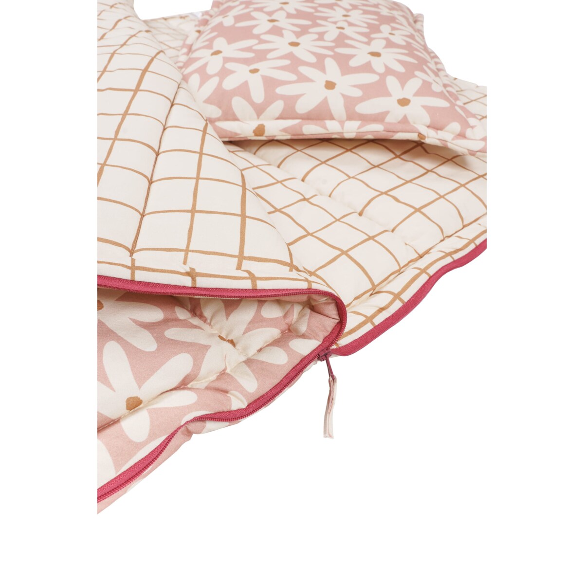 Śpiwór z poduszką blush daisies