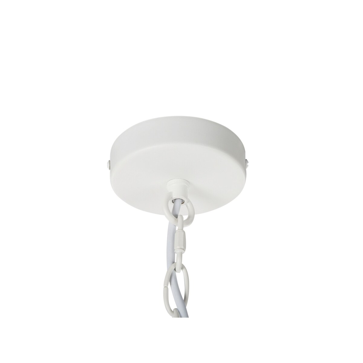 Żyrandol metalowy biały DABUS