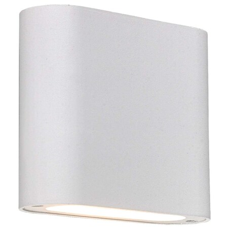 Zewnętrzna LAMPA ścienna SAPRI LP-1556/1W WH Light Prestige ścienna OPRAWA outdoor LED 6W 4000K metalowa IP54 biała